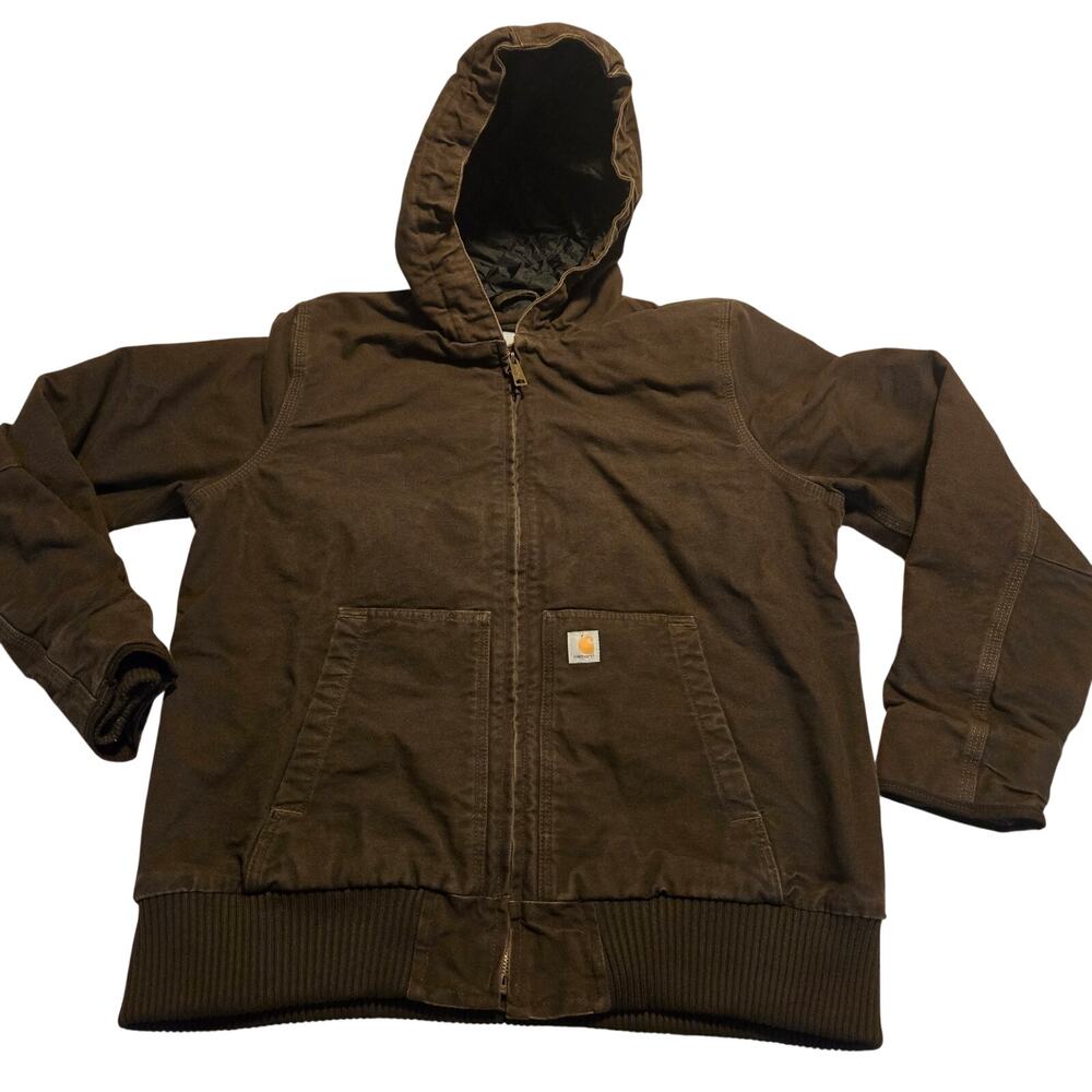 Carhartt Womenโs Washed Duck Active Jacket Size xl 16/18